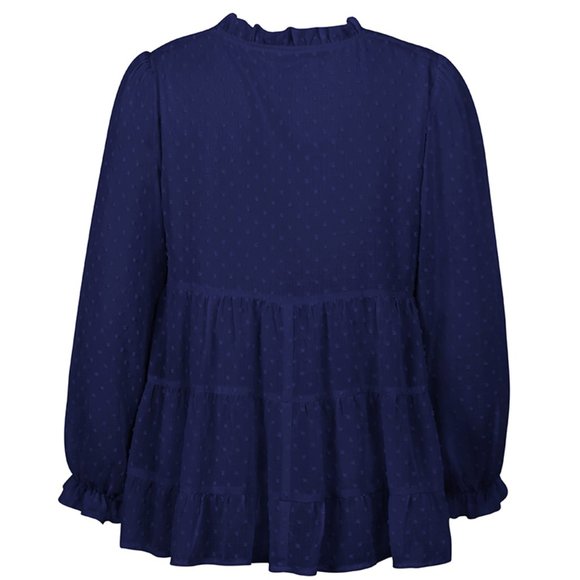 VINTAGE BOHO CHIC LAYERED BELL SLEEVED BLOUSE - Picture 8 of 8